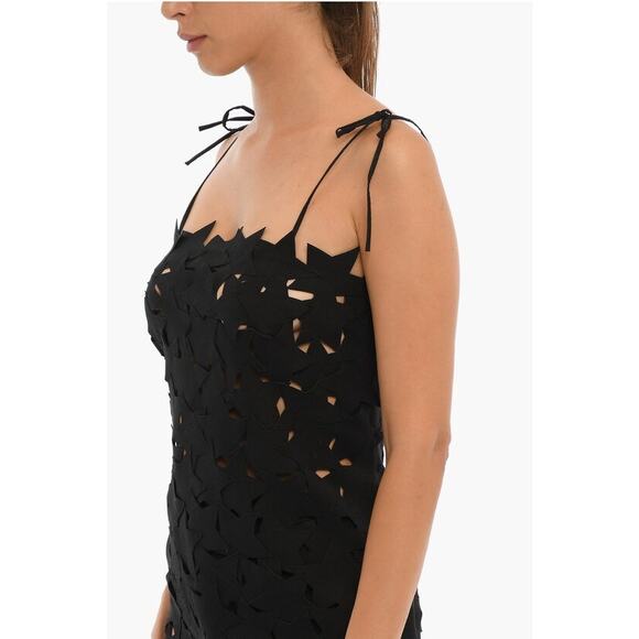 MSGM Cutout Mini Dress Set Black - 36/4 - Picture 4 of 5